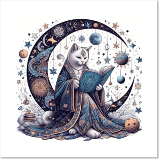 astrological cat astral astrology Posters and Art